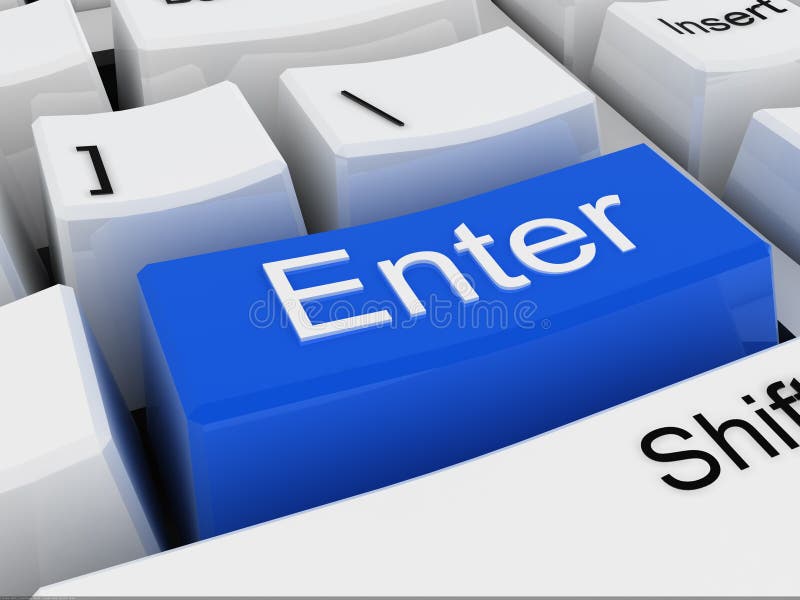 Enter stock illustration. Illustration of computing, affirm - 6264666 Enter stock illustration. Illustration of computing, affirm - 6264666