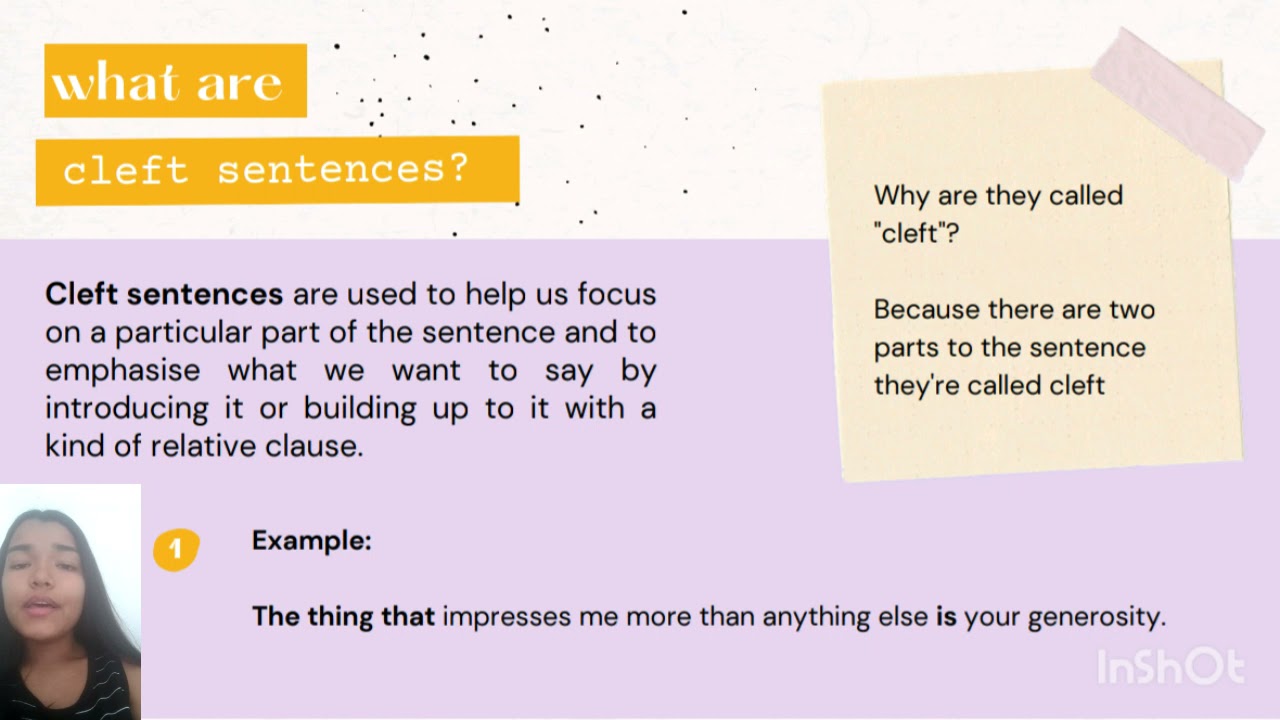 Evaluación, Oraciones hendidas (Inglés) - YouTube