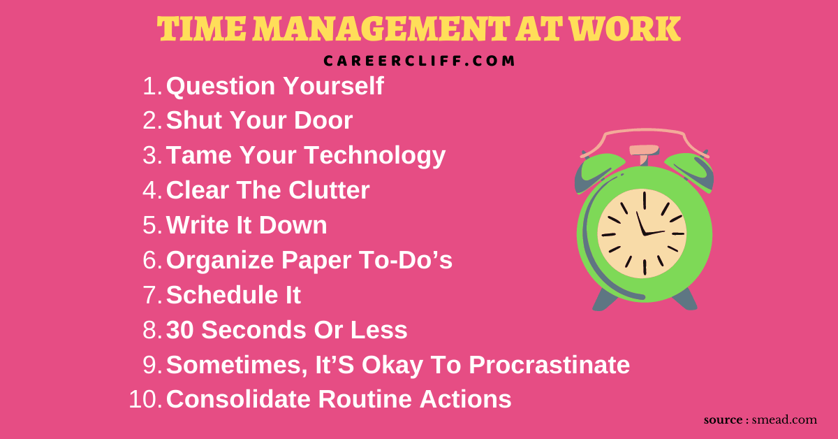 Top Time Management Tips for Work
